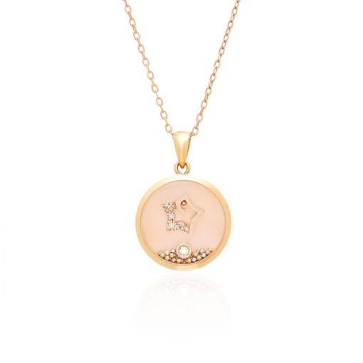 Little Angels Star Shell Pendent Rose