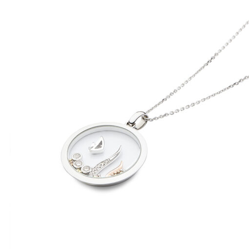 Little Angel Fish Pendant White - Image 2